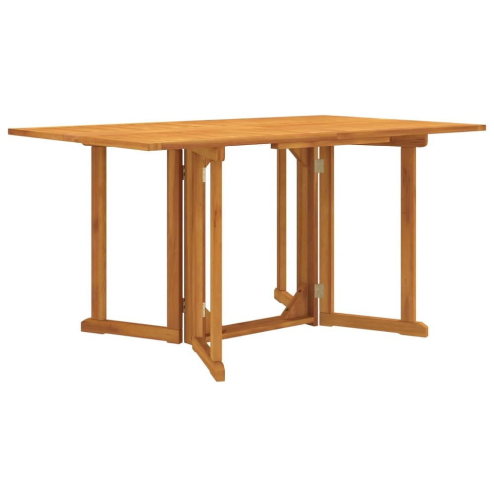 vidaXL Masă grădină pliabilă tip fluture, 150x90x75 cm, lemn masiv tec