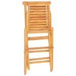 vidaXL Scaune de grădină pliante, 2 buc, 47x63x90 cm, lemn masiv tec vidaXL Scaune de grădină pliante, 2 buc, 47x63x90 cm, lemn masiv tec