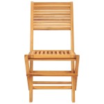 vidaXL Scaune de grădină pliante, 2 buc, 47x62x90 cm, lemn masiv tec