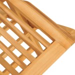vidaXL Scaune de grădină pliante, 2 buc, 47x62x90 cm, lemn masiv tec