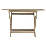 vidaXL Masă pliantă de grădină, gri, 120x70x75 cm, lemn masiv de tec vidaXL Masă pliantă de grădină, gri, 120x70x75 cm, lemn masiv de tec