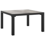 vidaXL Set mobilier de grădină, 4 piese, negru și gri, poliratan vidaXL Set mobilier de grădină, 4 piese, negru și gri, poliratan