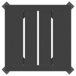 vidaXL Masă de grădină, antracit, 34x34x38 cm, oțel