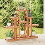 vidaXL Suport pentru flori, 110x25x96 cm, lemn masiv de brad vidaXL Suport pentru flori, 110x25x96 cm, lemn masiv de brad