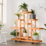 vidaXL Suport pentru flori cu roți, 110x25x101 cm, lemn masiv de brad vidaXL Suport pentru flori cu roți, 110x25x101 cm, lemn masiv de brad