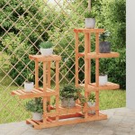vidaXL Suport pentru flori, 95 x 25 x 96 cm, lemn masiv de brad vidaXL Suport pentru flori, 95 x 25 x 96 cm, lemn masiv de brad