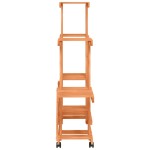 vidaXL Suport pentru flori cu roți, 95x25x101 cm, lemn masiv de brad vidaXL Suport pentru flori cu roți, 95x25x101 cm, lemn masiv de brad