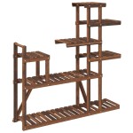 vidaXL Suport pentru flori, 110x25x111 cm, lemn masiv de brad