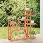 vidaXL Suport pentru flori, 110x25x111 cm, lemn masiv de brad vidaXL Suport pentru flori, 110x25x111 cm, lemn masiv de brad