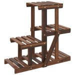 vidaXL Suport pentru flori, 58x25x51 cm, lemn masiv de brad