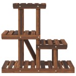 vidaXL Suport pentru flori, 58x25x51 cm, lemn masiv de brad