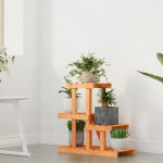 vidaXL Suport pentru flori, 58x25x51 cm, lemn masiv de brad vidaXL Suport pentru flori, 58x25x51 cm, lemn masiv de brad