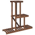 vidaXL Suport pentru flori, 81x25x75,5 cm, lemn masiv de brad vidaXL Suport pentru flori, 81x25x75,5 cm, lemn masiv de brad