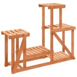 vidaXL Suport pentru flori, 90x25x73,5 cm, lemn masiv de brad