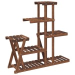 vidaXL Suport pentru flori, 95 x 25 x 96 cm, lemn masiv de brad