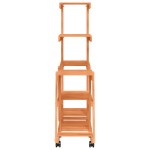 vidaXL Suport pentru flori cu roți, 95x25x101 cm, lemn masiv de brad