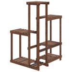 vidaXL Suport pentru flori, 62,5x61,5x101,5 cm, lemn masiv de brad vidaXL Suport pentru flori, 62,5x61,5x101,5 cm, lemn masiv de brad