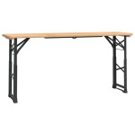 vidaXL Masă pliabilă pentru bere 170x50x75/105 cm, lemn masiv de brad vidaXL Masă pliabilă pentru bere 170x50x75/105 cm, lemn masiv de brad