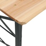 vidaXL Masă pliabilă pentru bere 170x50x75/105 cm, lemn masiv de brad vidaXL Masă pliabilă pentru bere 170x50x75/105 cm, lemn masiv de brad