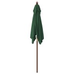 vidaXL Umbrelă soare de grădină stâlp din lemn verde 198x198x231 cm vidaXL Umbrelă soare de grădină stâlp din lemn verde 198x198x231 cm