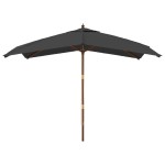 vidaXL Umbrelă de grădină stâlp din lemn, antracit, 300x300x273 cm vidaXL Umbrelă de grădină stâlp din lemn, antracit, 300x300x273 cm