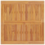 vidaXL Masa Batavia, 85x85x75 cm, lemn masiv de tec vidaXL Masa Batavia, 85x85x75 cm, lemn masiv de tec
