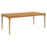 vidaXL Masa Batavia, 200x100x75 cm, lemn masiv de tec vidaXL Masa Batavia, 200x100x75 cm, lemn masiv de tec