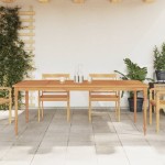 vidaXL Masa Batavia, 200x100x75 cm, lemn masiv de tec vidaXL Masa Batavia, 200x100x75 cm, lemn masiv de tec