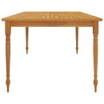 vidaXL Masa Batavia, 200x100x75 cm, lemn masiv de tec vidaXL Masa Batavia, 200x100x75 cm, lemn masiv de tec