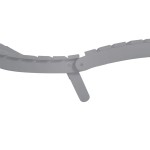 vidaXL Șezlong, gri, 184x55x64 cm, lemn masiv de acacia