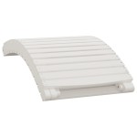 vidaXL Șezlong, alb, 184x55x64 cm, lemn masiv de acacia