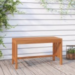 vidaXL Bancă de grădină, 80 cm, lemn masiv de eucalipt vidaXL Bancă de grădină, 80 cm, lemn masiv de eucalipt