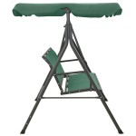 vidaXL Balansoar de grădină, verde, 170 cm, textilenă și oțel vidaXL Balansoar de grădină, verde, 170 cm, textilenă și oțel