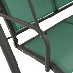 vidaXL Balansoar de grădină, verde, 170 cm, textilenă și oțel vidaXL Balansoar de grădină, verde, 170 cm, textilenă și oțel