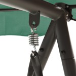 vidaXL Balansoar de grădină cu baldachin verde 198 cm țesătură și oțel vidaXL Balansoar de grădină cu baldachin verde 198 cm țesătură și oțel
