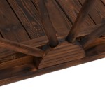 vidaXL Pod de grădină jumătate de roată 99x50x38 cm lemn masiv brad vidaXL Pod de grădină jumătate de roată 99x50x38 cm lemn masiv brad
