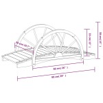 vidaXL Pod de grădină jumătate de roată 99x50x38 cm lemn masiv brad vidaXL Pod de grădină jumătate de roată 99x50x38 cm lemn masiv brad