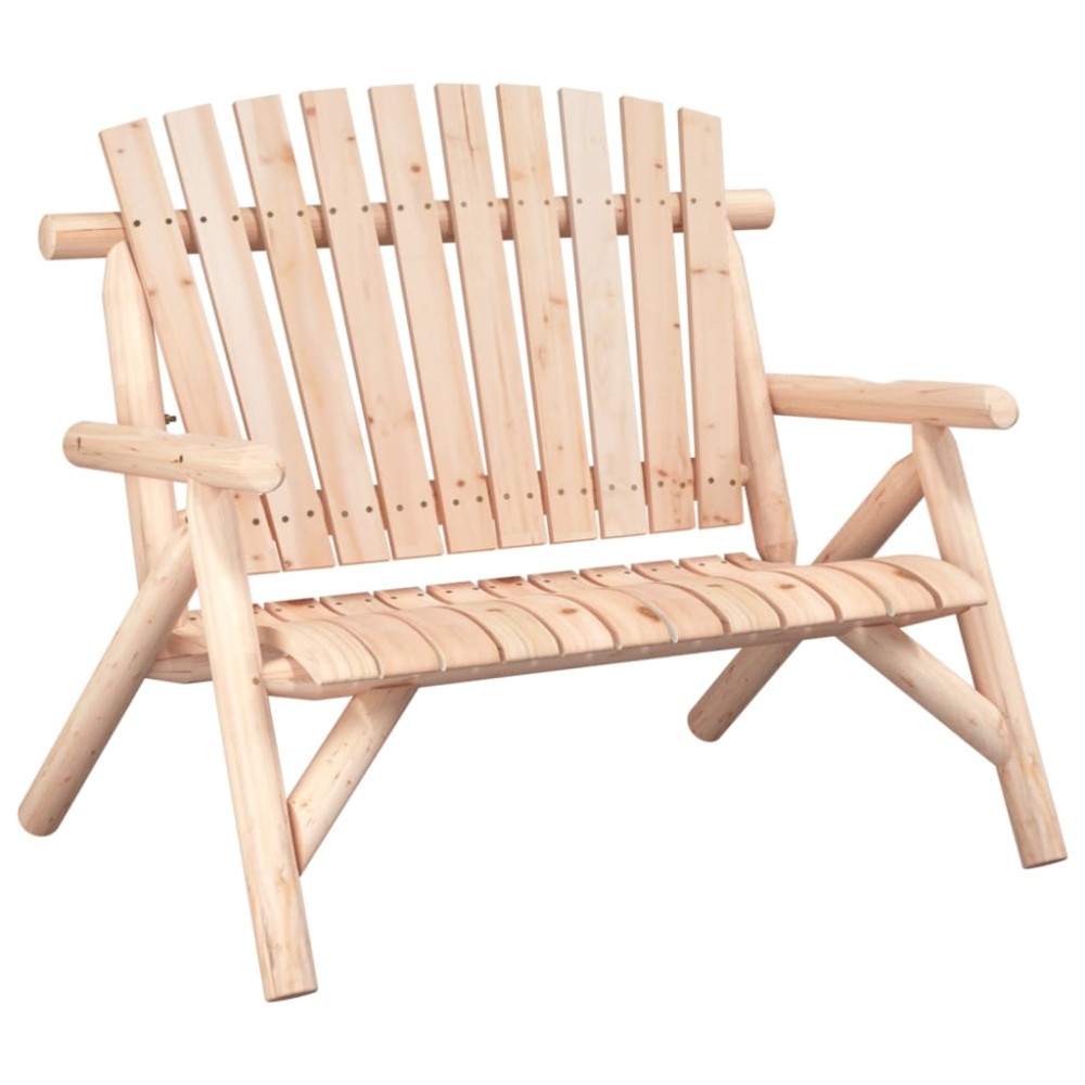 vidaXL Bancă de grădină cu 2 locuri, 119x85x98 cm, lemn masiv molid