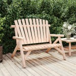vidaXL Bancă de grădină cu 2 locuri, 119x85x98 cm, lemn masiv molid vidaXL Bancă de grădină cu 2 locuri, 119x85x98 cm, lemn masiv molid