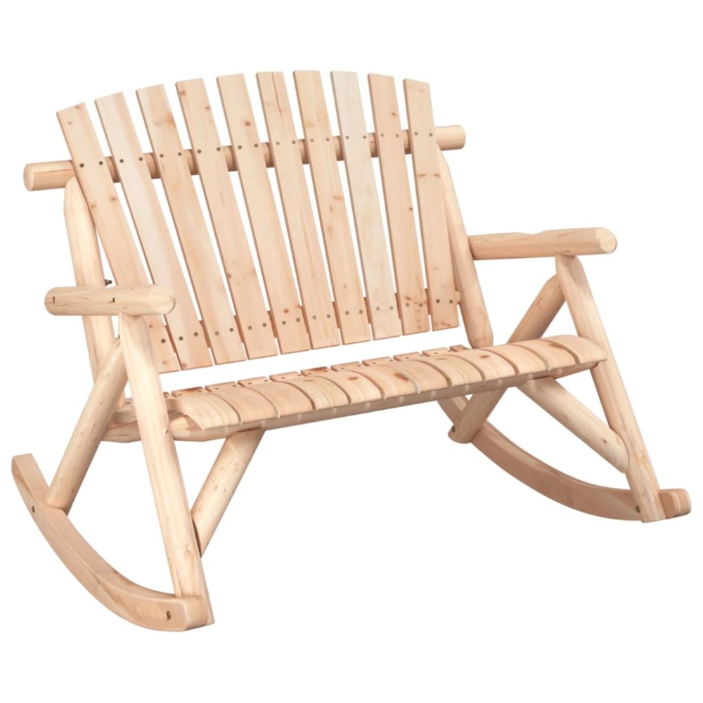 vidaXL Bancă balansoar cu 2 locuri, 123x96x102 cm, lemn masiv molid
