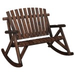 vidaXL Bancă balansoar cu 2 locuri, 123x96x102 cm, lemn masiv molid vidaXL Bancă balansoar cu 2 locuri, 123x96x102 cm, lemn masiv molid