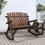 vidaXL Bancă balansoar cu 2 locuri, 123x96x102 cm, lemn masiv molid vidaXL Bancă balansoar cu 2 locuri, 123x96x102 cm, lemn masiv molid