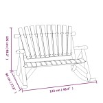 vidaXL Bancă balansoar cu 2 locuri, 123x96x102 cm, lemn masiv molid vidaXL Bancă balansoar cu 2 locuri, 123x96x102 cm, lemn masiv molid