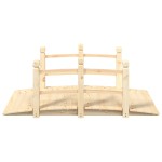 vidaXL Pod de grădină cu balustrade, 150x67x56 cm, lemn masiv de molid vidaXL Pod de grădină cu balustrade, 150x67x56 cm, lemn masiv de molid