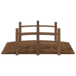 vidaXL Pod de grădină cu balustrade, 150x67x56 cm, lemn masiv de molid vidaXL Pod de grădină cu balustrade, 150x67x56 cm, lemn masiv de molid
