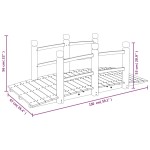 vidaXL Pod de grădină cu balustrade, 150x67x56 cm, lemn masiv de molid vidaXL Pod de grădină cu balustrade, 150x67x56 cm, lemn masiv de molid