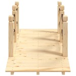 vidaXL Pod de grădină balustrade cu lanț 150x67x56 cm lemn masiv molid vidaXL Pod de grădină balustrade cu lanț 150x67x56 cm lemn masiv molid