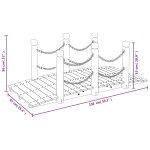 vidaXL Pod de grădină balustrade cu lanț 150x67x56 cm lemn masiv molid vidaXL Pod de grădină balustrade cu lanț 150x67x56 cm lemn masiv molid