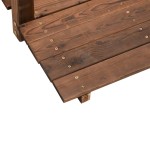 vidaXL Pod de grădină balustrade cu lanț 150x67x56 cm lemn masiv molid vidaXL Pod de grădină balustrade cu lanț 150x67x56 cm lemn masiv molid