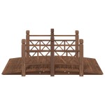 vidaXL Pod de grădină cu balustrade, 150x67x56 cm, lemn masiv de molid vidaXL Pod de grădină cu balustrade, 150x67x56 cm, lemn masiv de molid